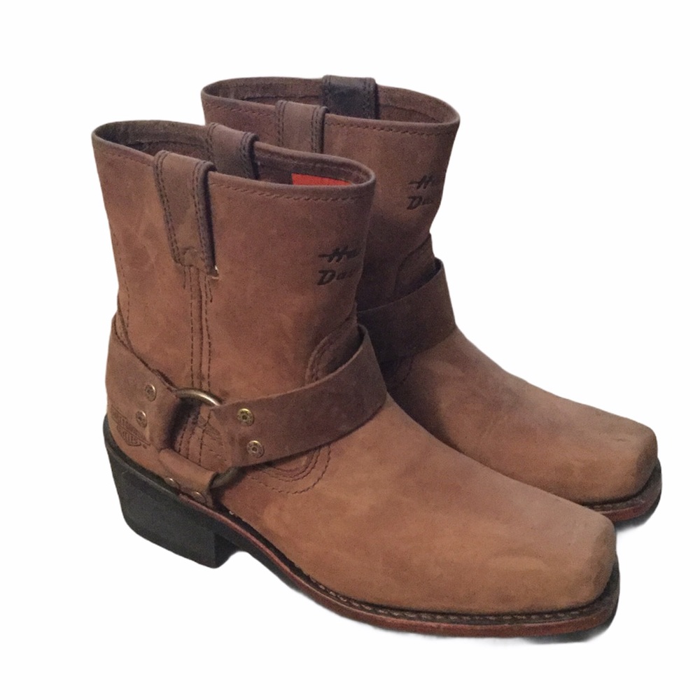 Final Sale!  HARLEY DAVIDSON LEATHER ANKLE BOOTS